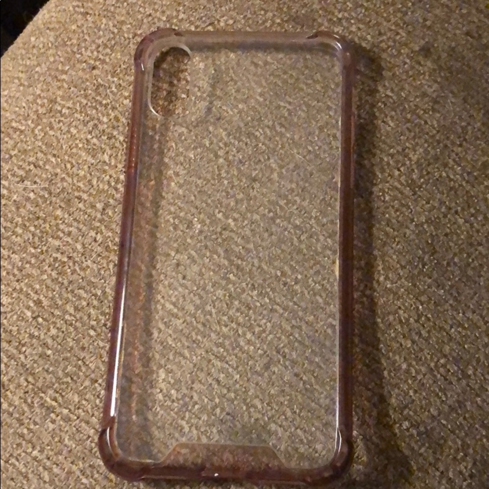 Clear iPhone X case.